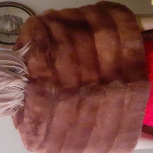 Real mink fur stole